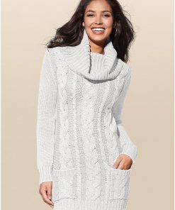 Cozy Sweater Dress - Cloud Dancer